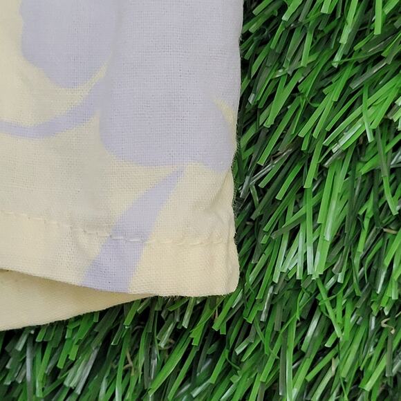 Vintage Sing-Sing Floral Button-Up Shirt XL Baggy Yellow Aloha Hawaiian USA Made - Picture 6 of 13